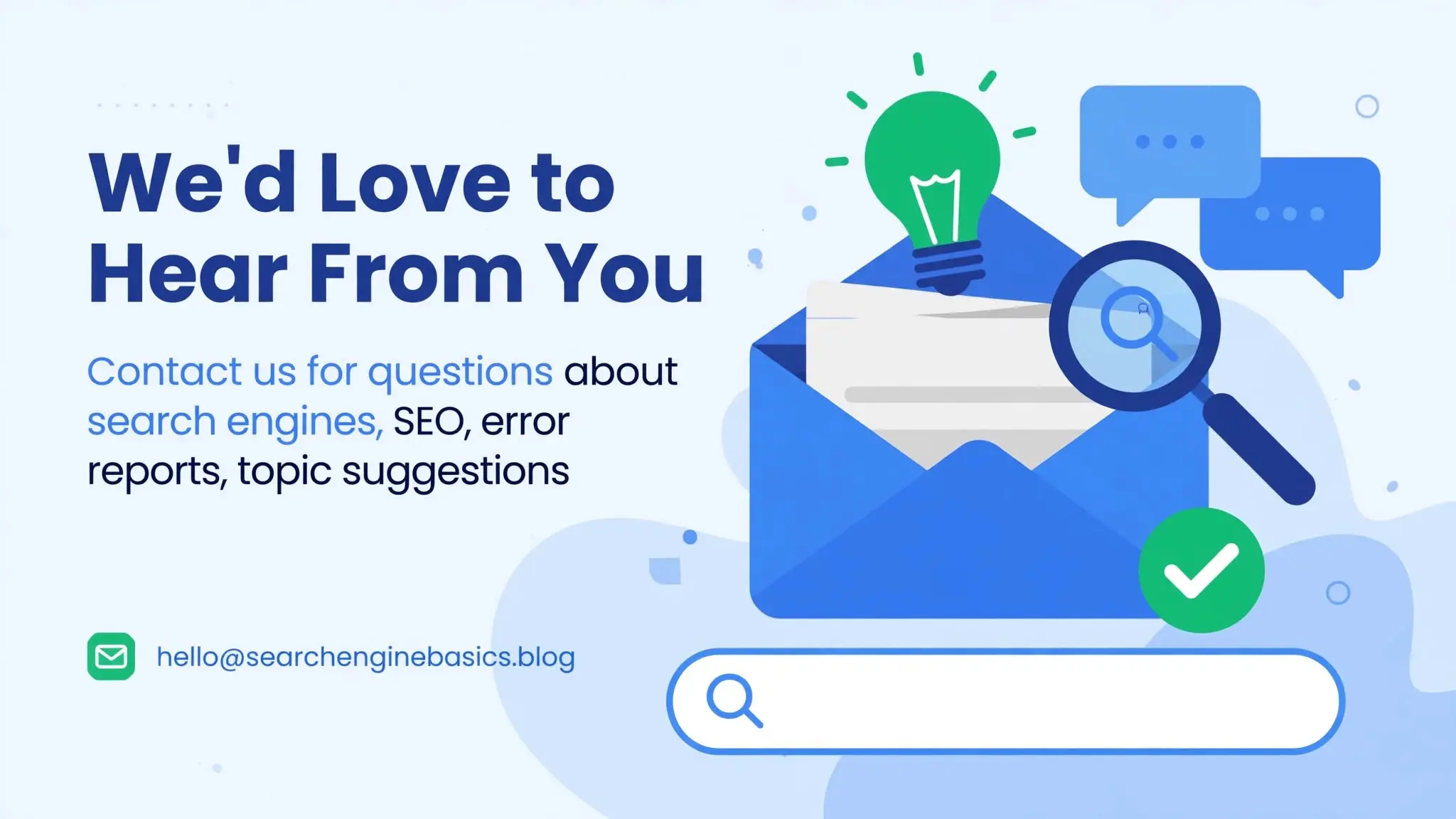contact us search engine basics