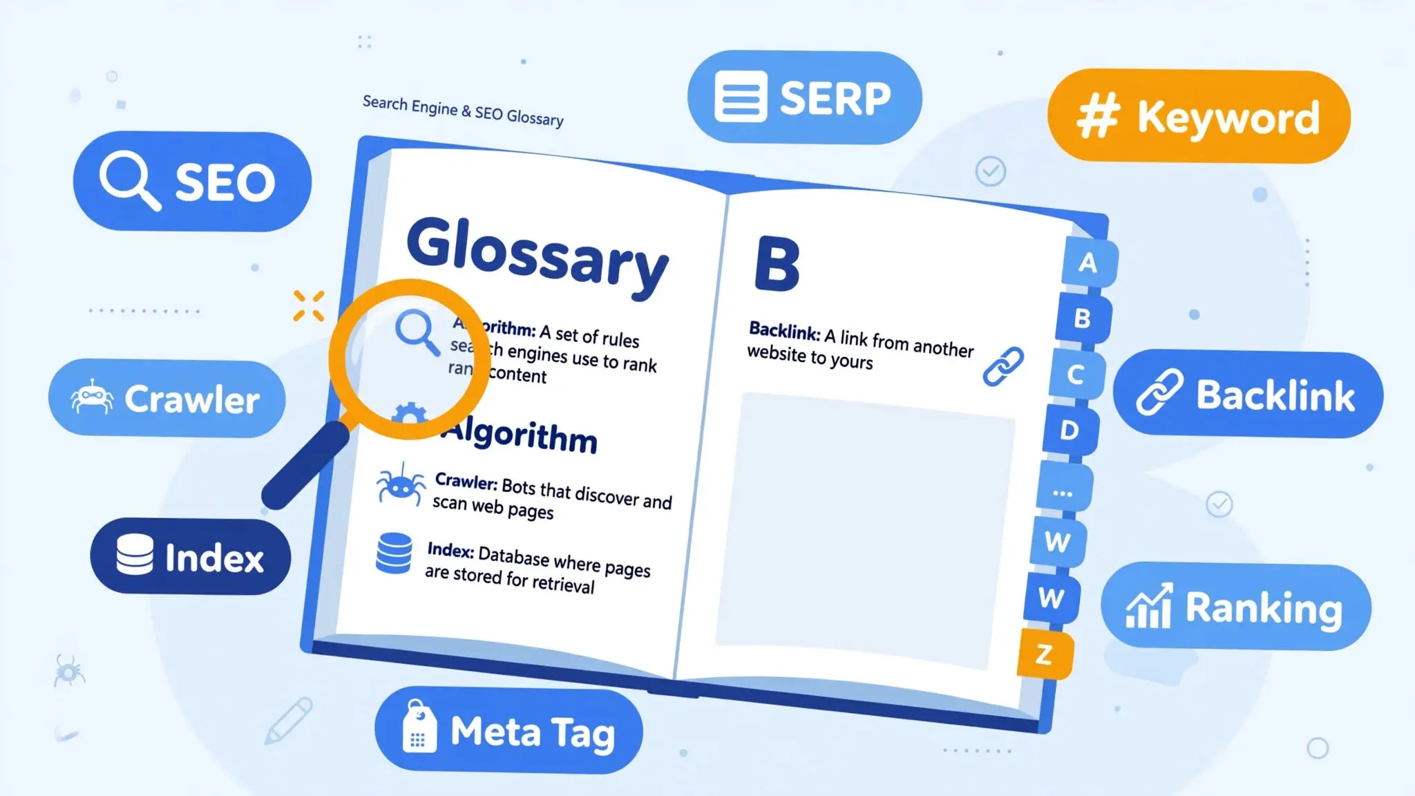 search engines and seo glossary